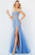 Prom Dresses Strapless Long Evening Gown LILAC SILVER