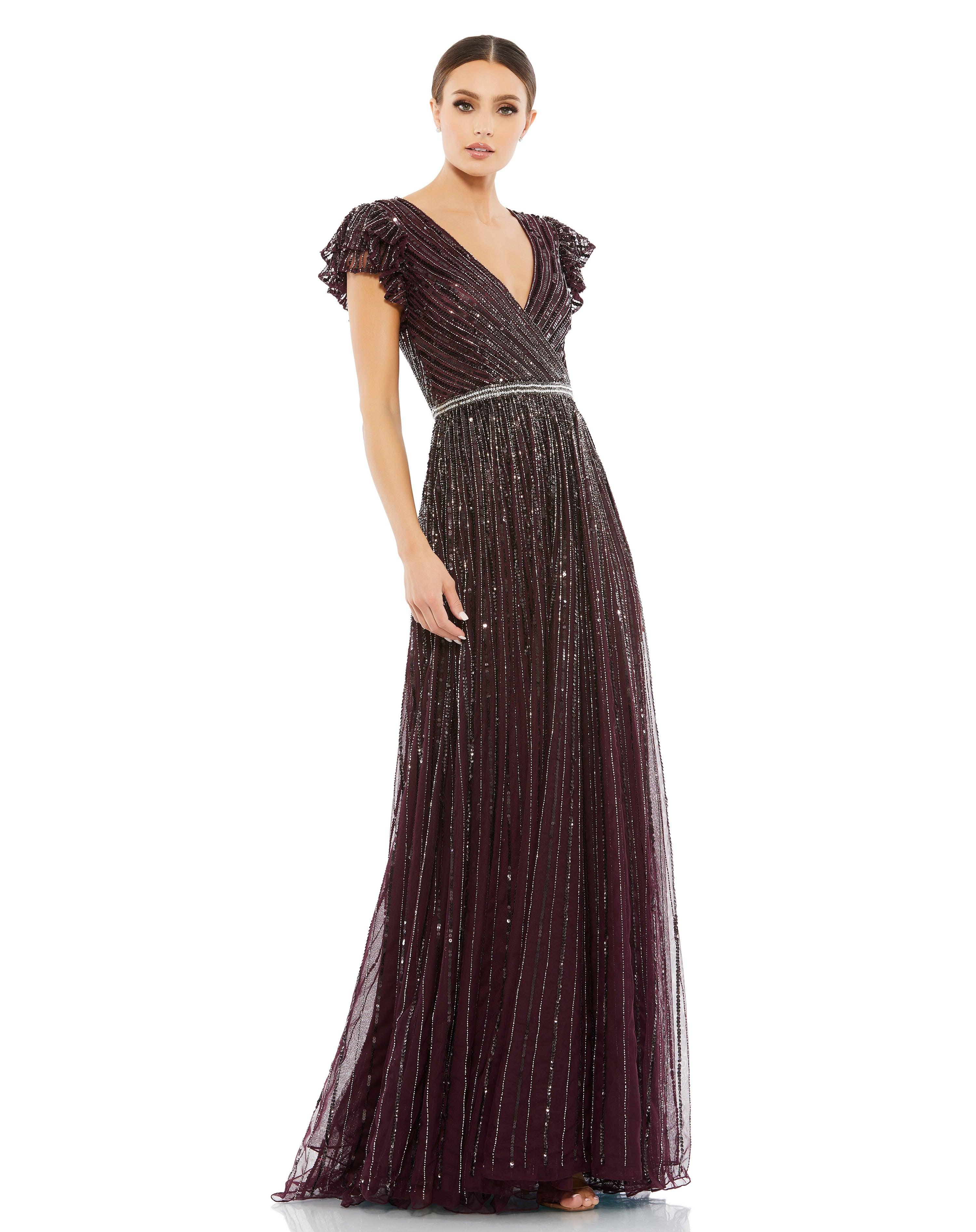 Mac Duggal 5502 Short Sleeve Formal Dress