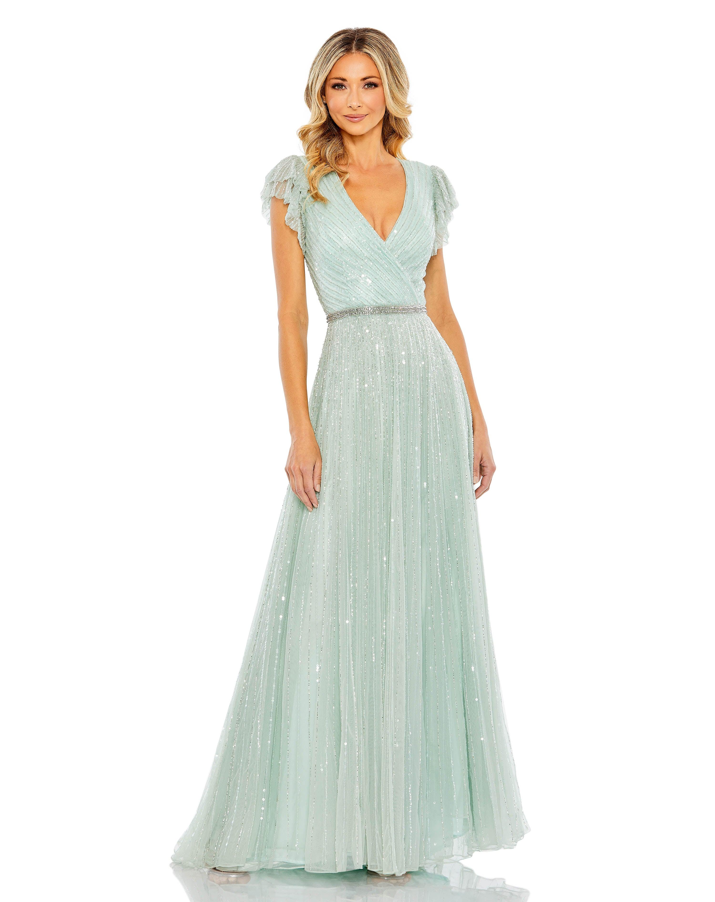 Mac Duggal 5502 Short Sleeve Formal Dress