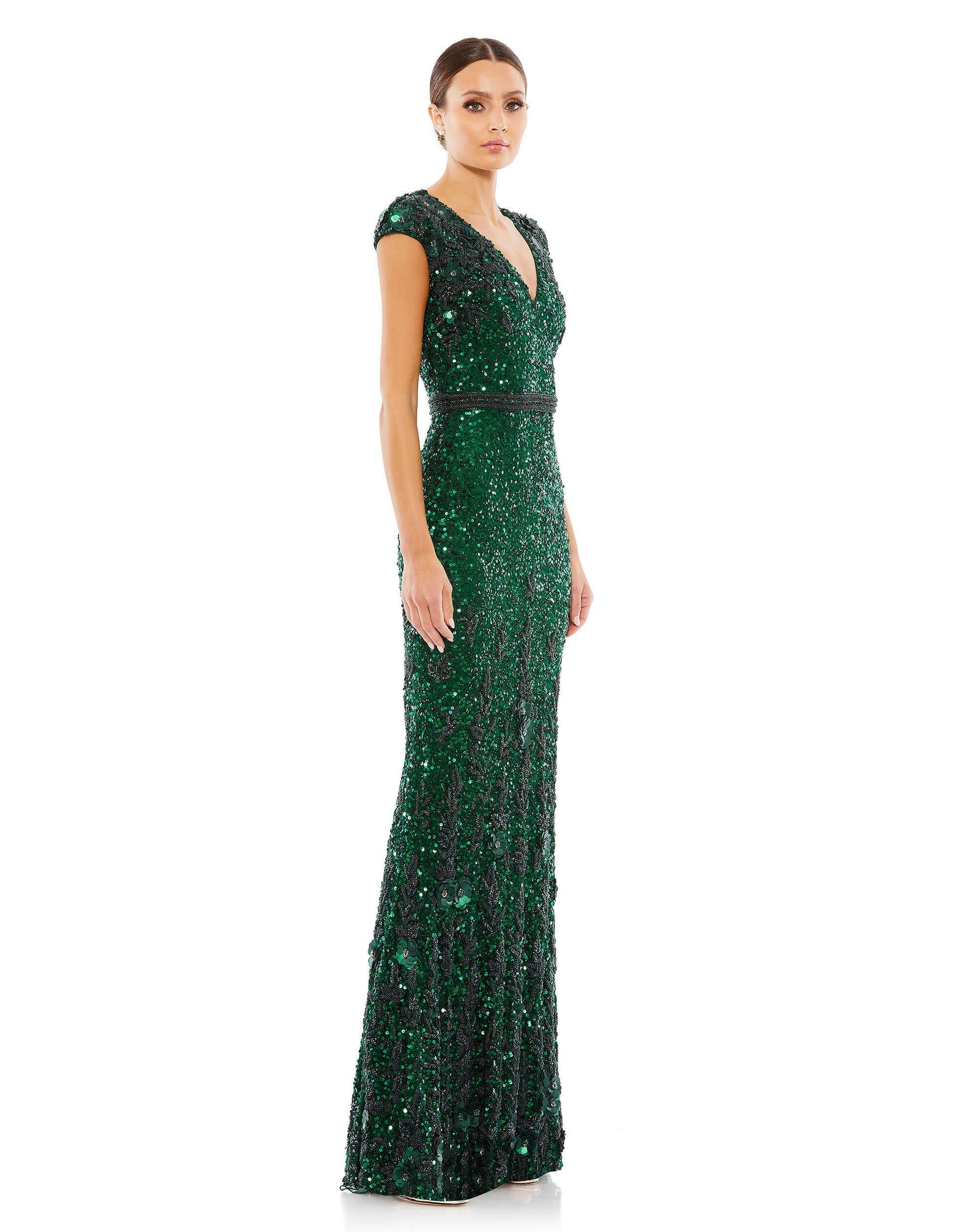 Long Embellished V Neck Cap Sleeve Sequin Dress Embellished V Neck Cap The Dress Outlet Long Embellished V Neck Cap Sleeve Sequin Dress Embellished V Neck Cap The Dress Outlet
