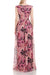 Formal Dresses Long Formal Floral Print Chiffon Dress WOOD ROSE
