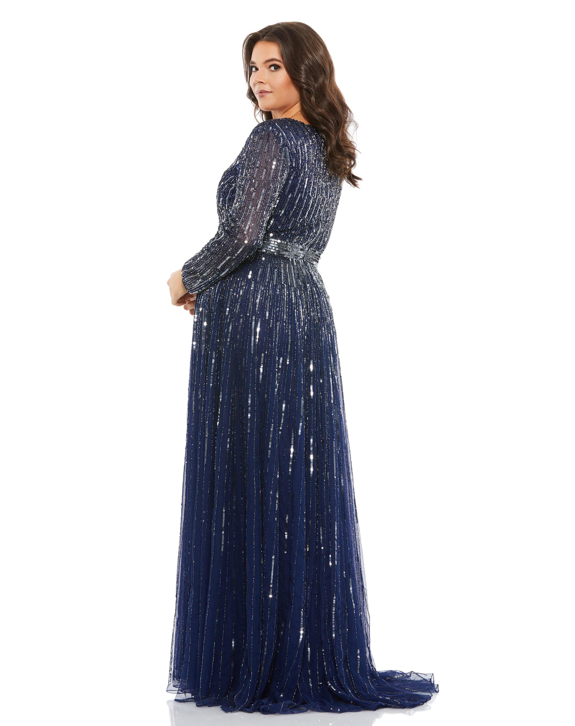 Mac Duggal 5520 Fabulouss Plus Size Long Mother of the Bride Dress