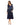 Cocktail Dresses Long Sleeve Sequin Cocktail Tea Length Dress Midnight