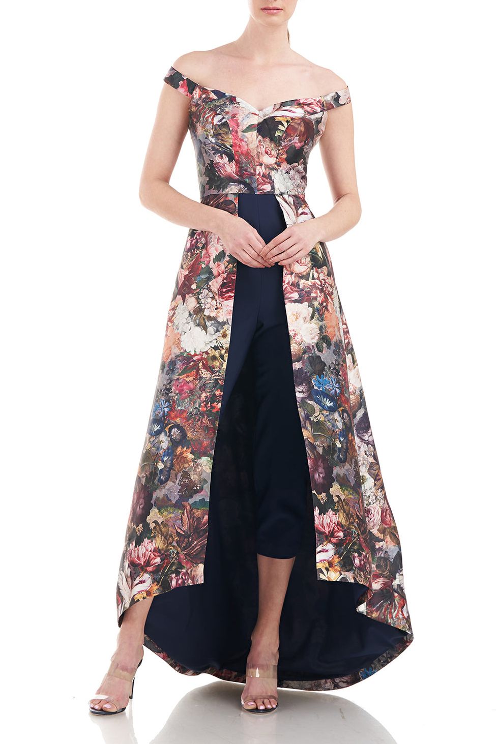Kay Unger 5548140 Long Formal Off Shoulder Jumpsuit