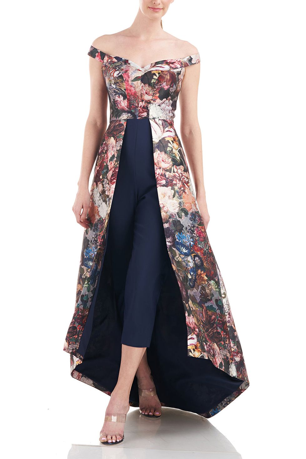 Kay Unger 5548140 Long Formal Off Shoulder Jumpsuit