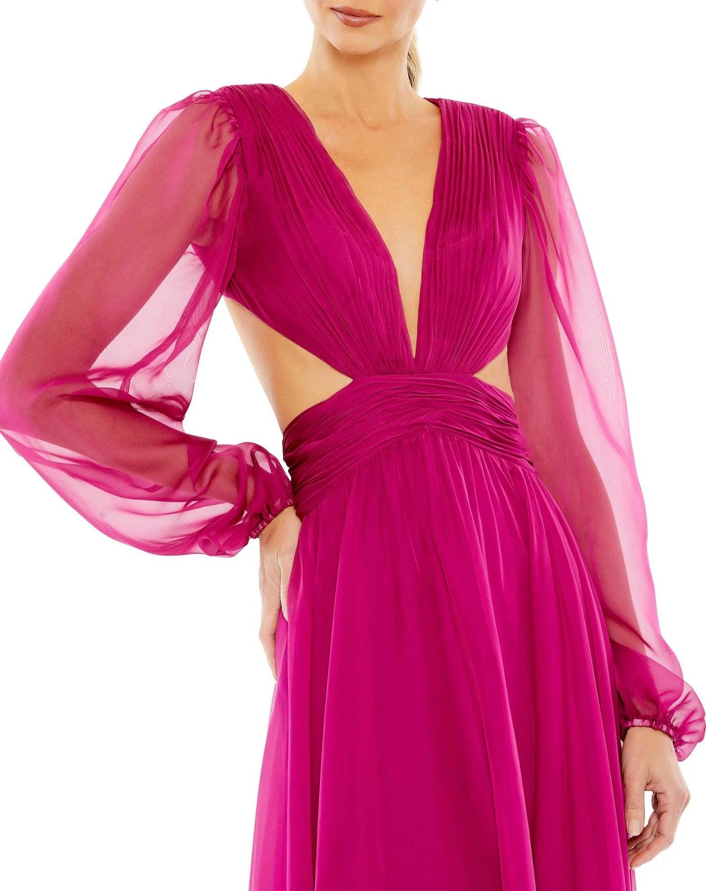 Mac Duggal 55823 Prom Long Sleeve Formal Dress