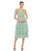 Cocktail Dresses Short Sleeveless Floral Cocktail Dress Sage Multi