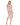 Cocktail Dresses Tea Length Long Sleeve Formal Dress Rose