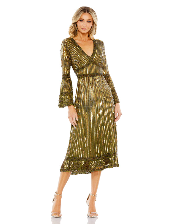 Mac Duggal 5591 Light Olive 8 Sale
