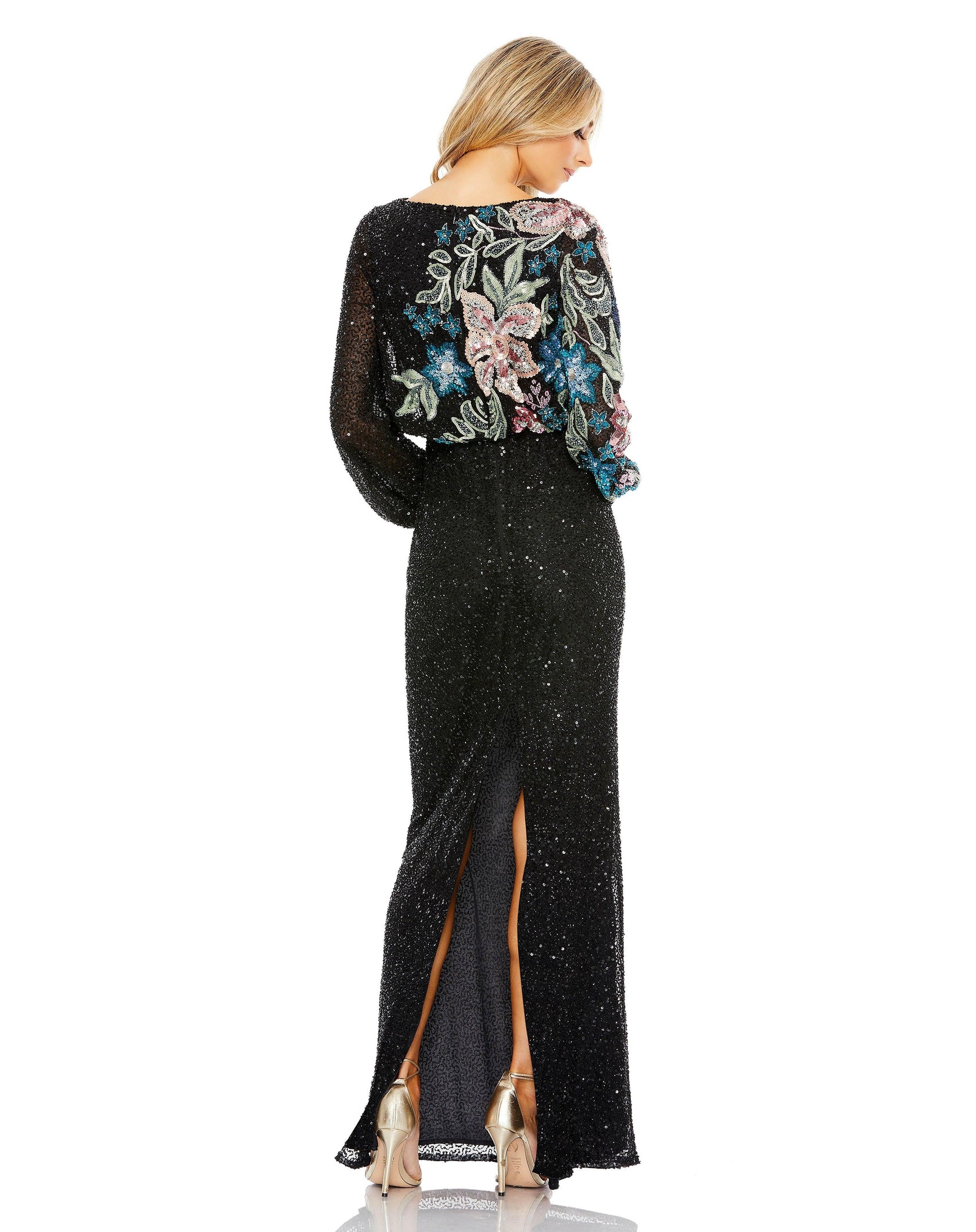 Mac Duggal 5056 Formal Beaded Long Sleeve Dress main image 0