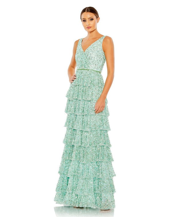 Formal Ruffle Tiered Sequin Prom Long Dress Ruffle Tiered Sequin Prom Long Mac Duggal 5627
