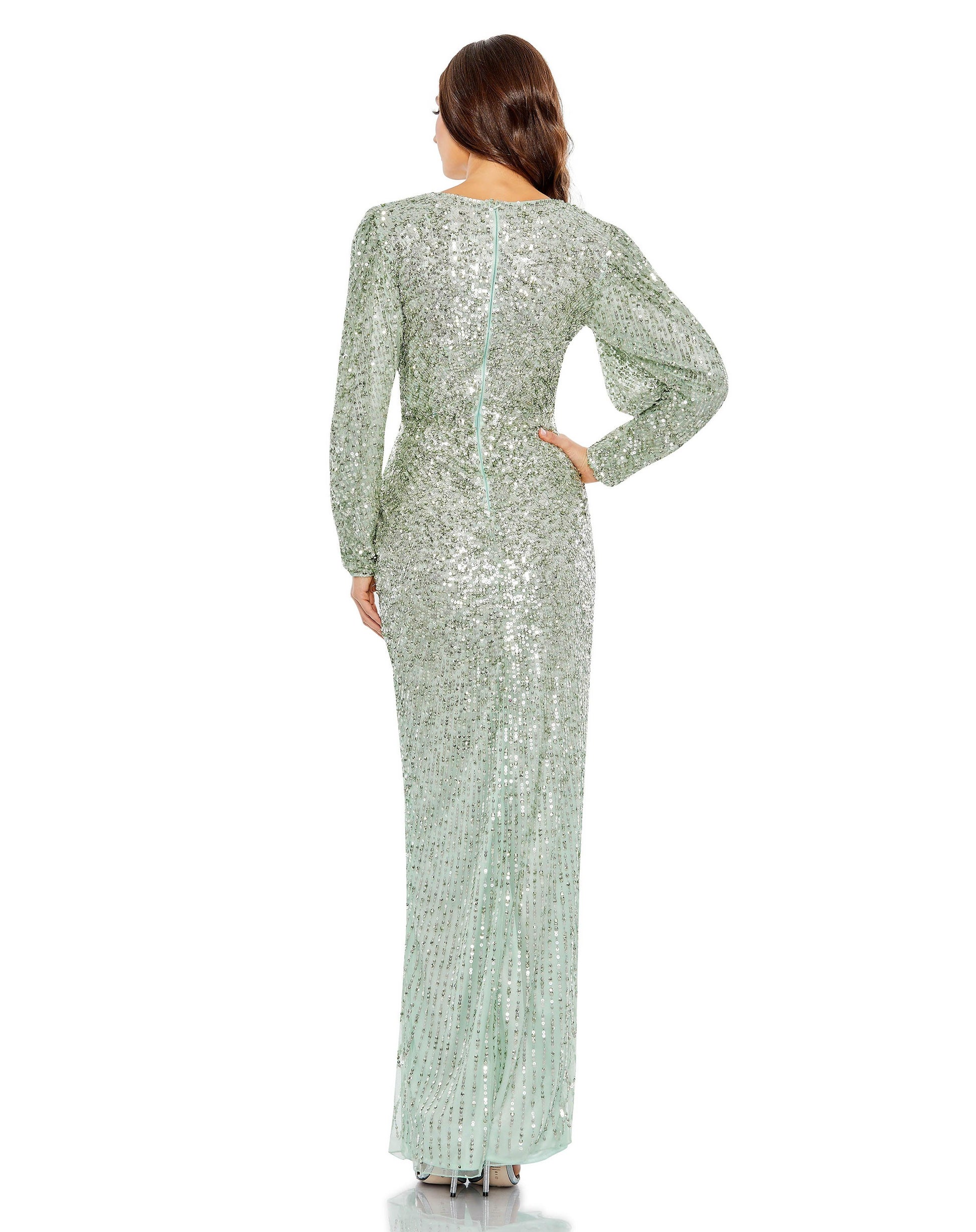 Mac Duggal 5638 Long Sleeve Formal Dress