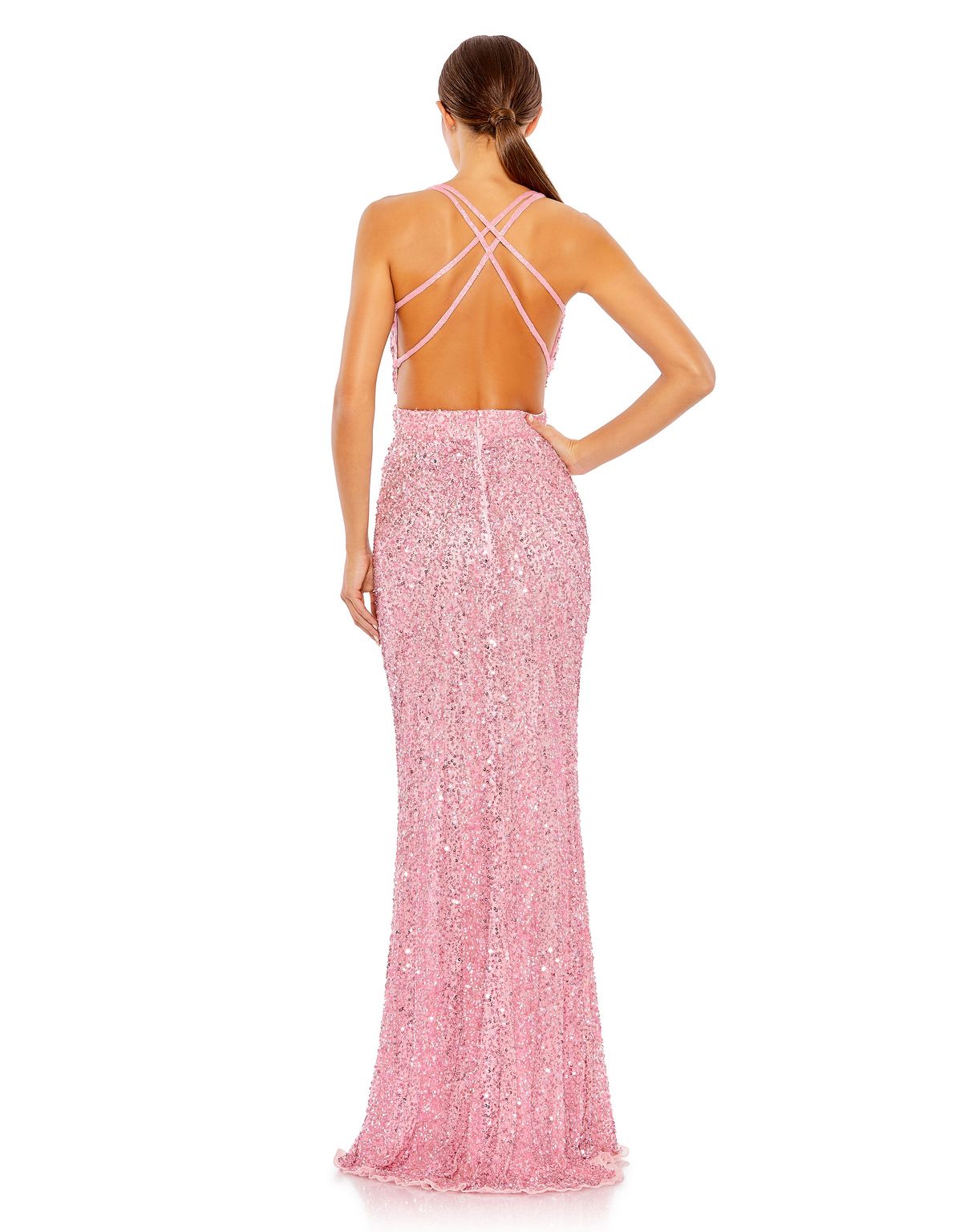 Mac Duggal 5686 Long Prom Formal Sequin Dress