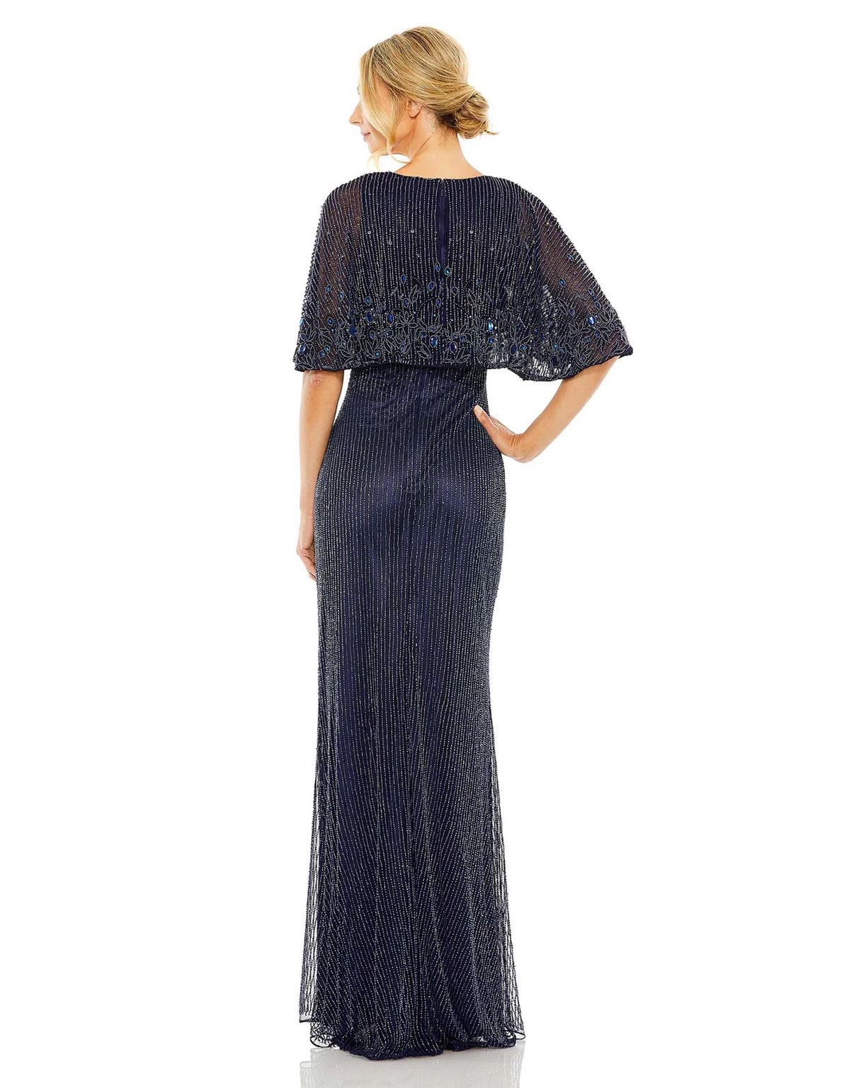 Mac Duggal 5797 Long Formal Cape Dress