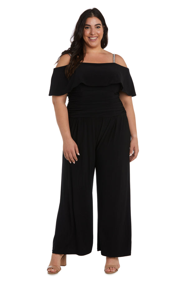 Long Plus Size Jumpsuit Formal R&M Richards 5982W