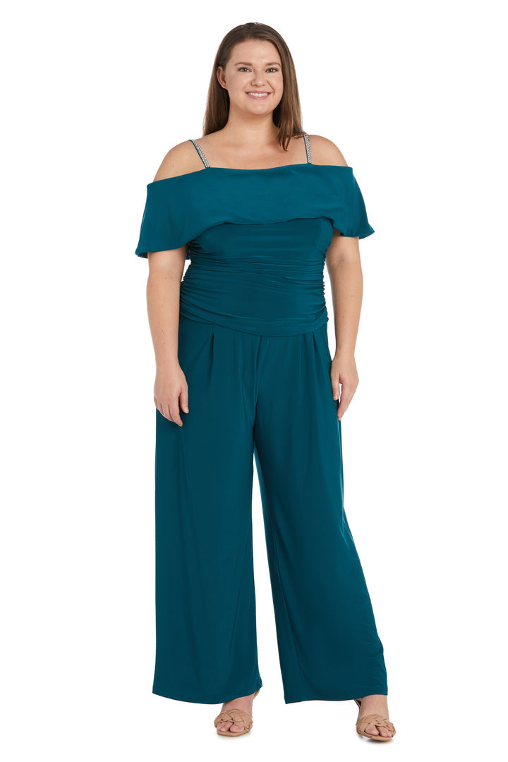 R&M Richards 5982W Long Plus Size Formal Jumpsuit