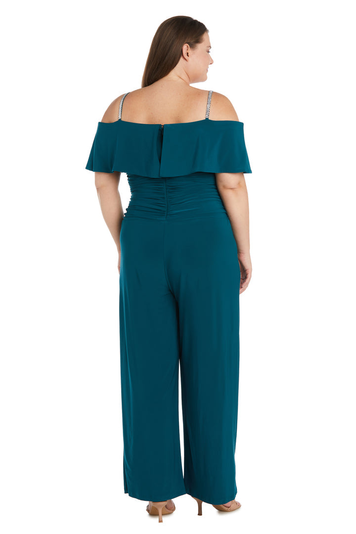 R&M Richards 5982W Long Plus Size Formal Jumpsuit