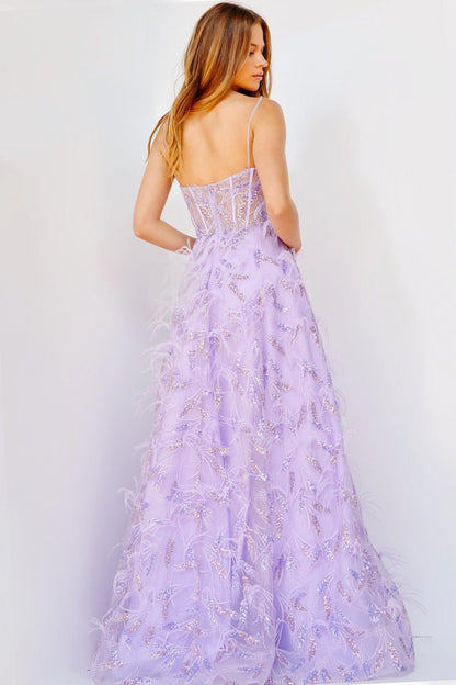 Prom Dresses Long Spaghetti Strap Prom Ball Gown Lilac