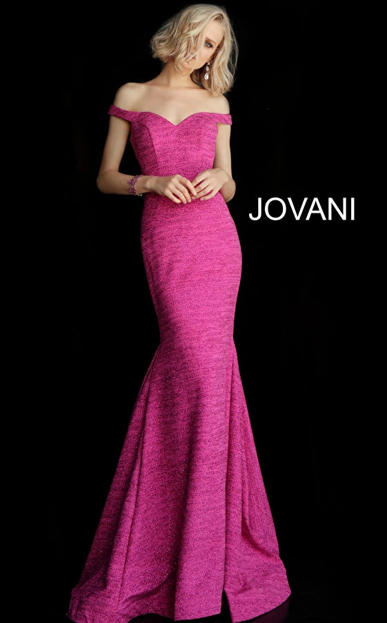Jovani 60122 Off Shoulder Formal Prom Long Dress