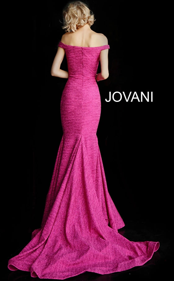 Jovani Off Shoulder Formal Prom Long Dress 60122 - The Dress Outlet