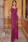 Prom Dresses Prom Fitted Formal Long Dress Burgundy