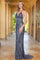 Prom Dresses Long Beaded Formal Fringe Prom Dress Gunmetal