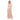 Formal Dresses Long Pleated Metallic Waist Shirring Dress Rose Gold