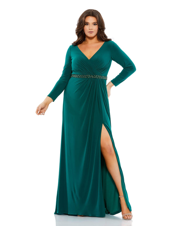 Long Mother of the Bride Plus Size Gown Mother of the Bride Mac Duggal 67899