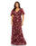 Plus Size Dresses Fabulouss Long Plus Size Floral Formal Dress Cranberry