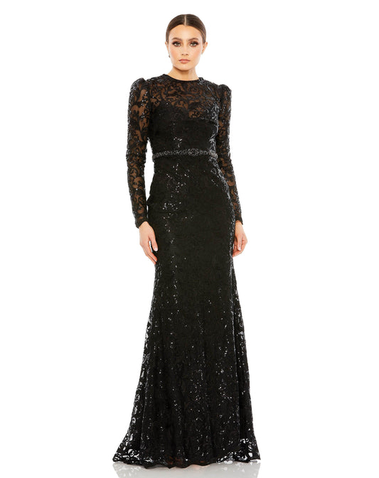 Formal Dresses Long Sleeve Formal Dress Black