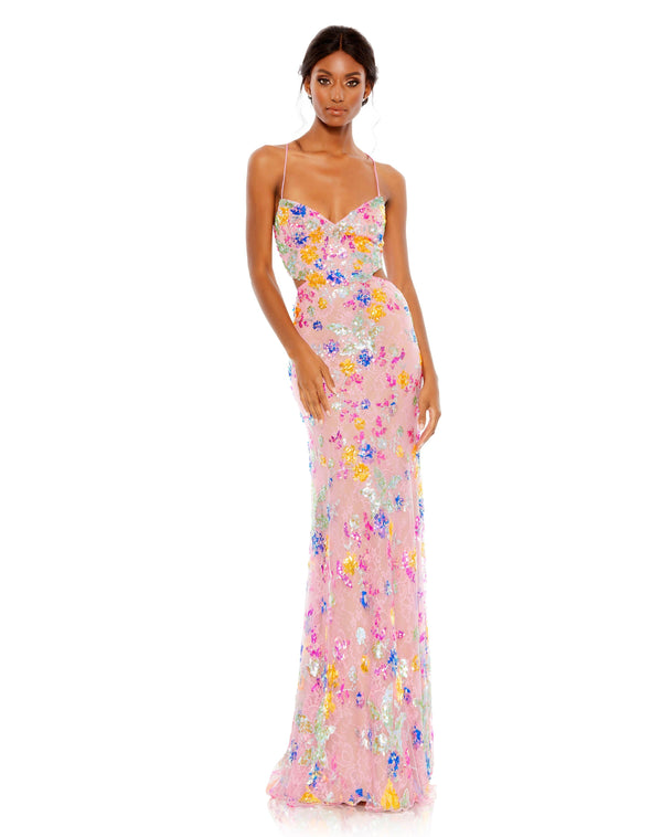 Mac Duggal 68067 Pink Multi 0 Sale