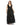 Plus Size Dresses Fabulouss Long Sleeveless Plus Size Glitter Dress Black Silver
