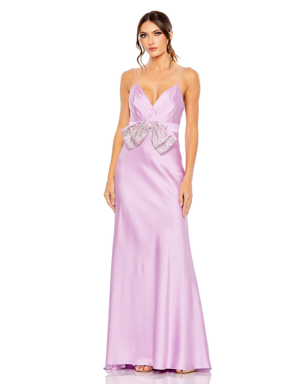 Long Spaghetti Strap Prom Gown Spaghetti Straps Mac Duggal 68144