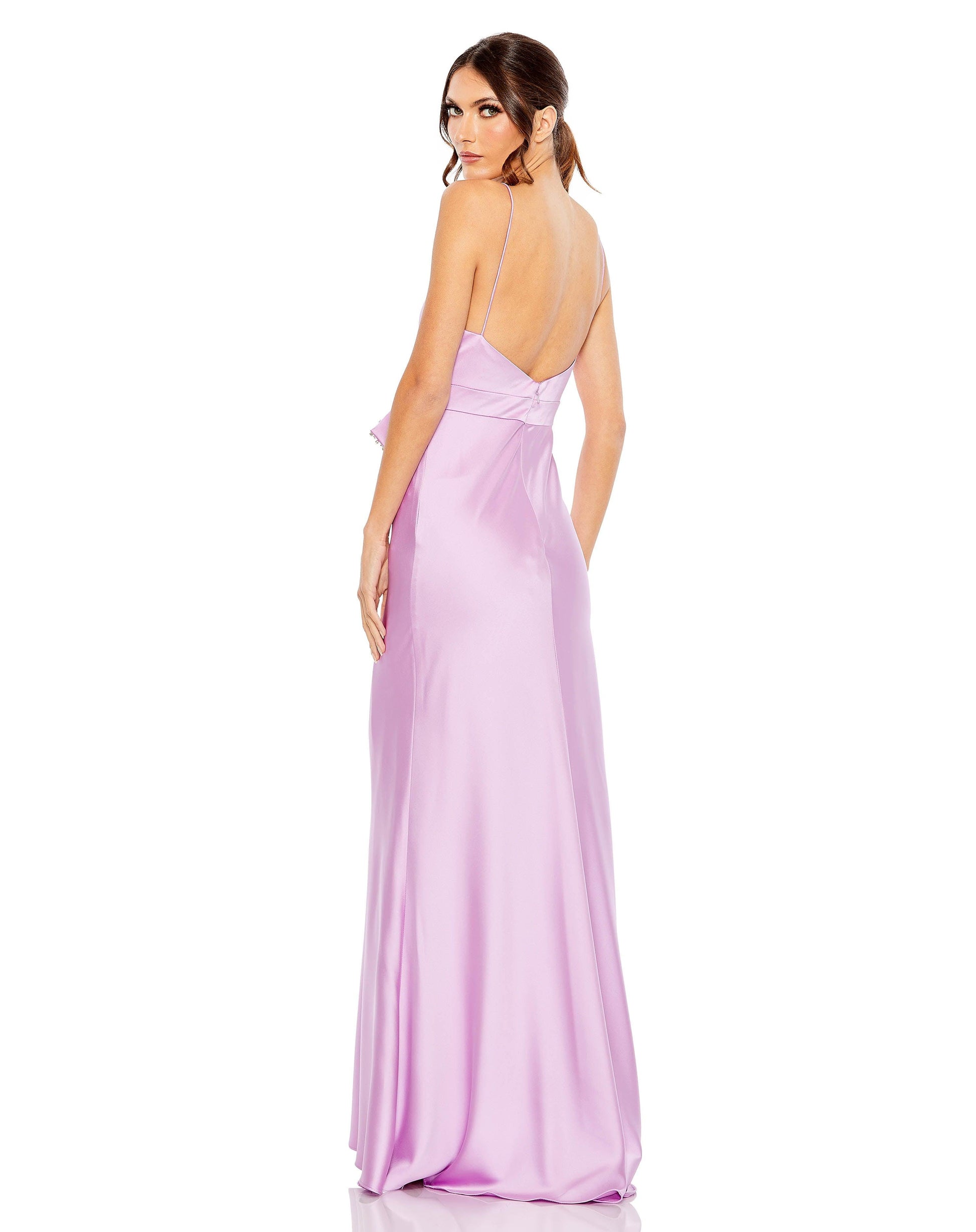 Mac Duggal 68144 Long Spaghetti Strap Prom Gown