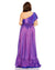 Plus Size Dresses Plus Size Draped Ruffle A Line Gown Purple