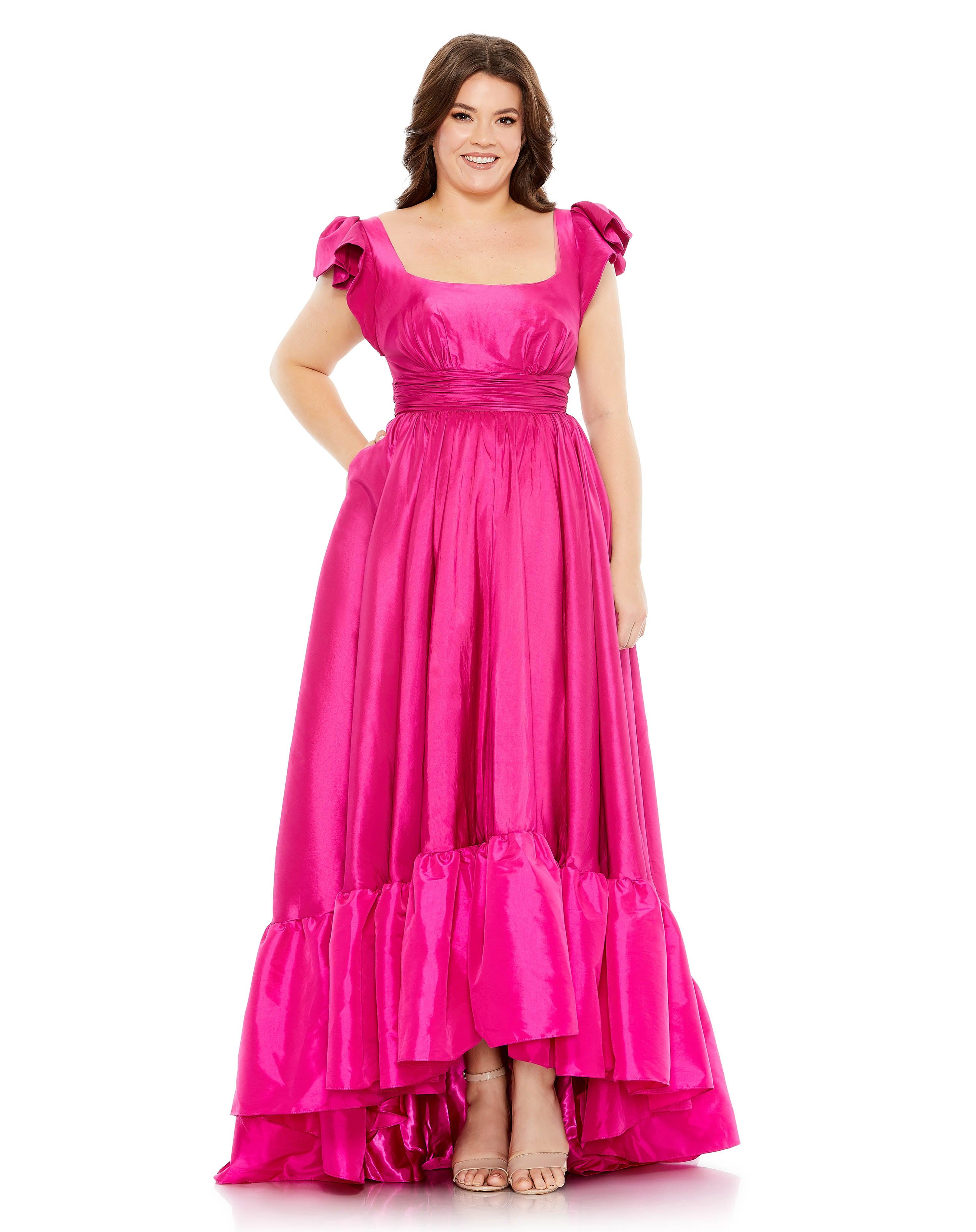Plus Size Dresses Fabulouss High Low Plus Size Dress Magenta
