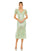 Formal Dresses Short Sleeve Formal Tea Length Dress Mint