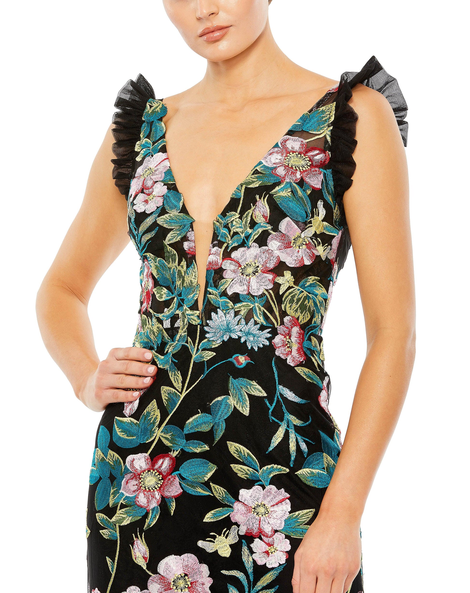 Mac Duggal 68273 Long Sleeveless Formal Dress