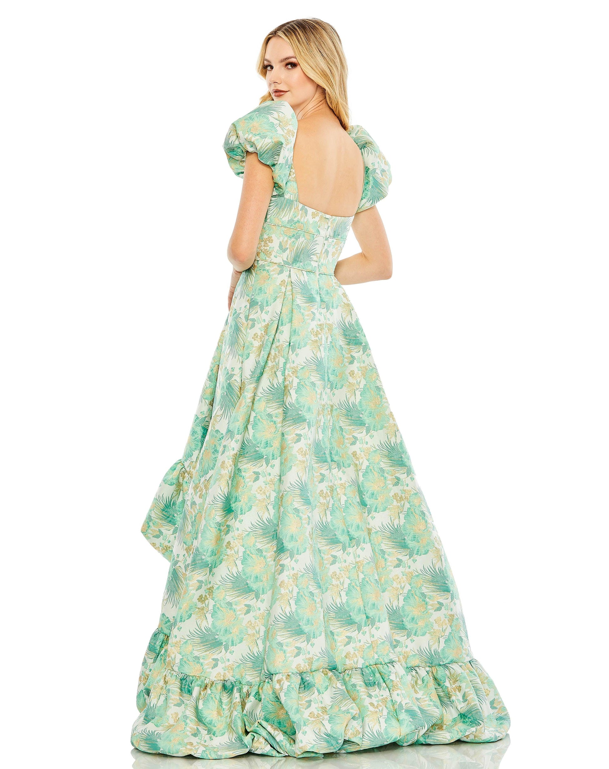 Mac Duggal 68276 High Low Formal Floral Dress