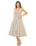 Cocktail Dresses Sleeveless A Line Taffeta Tea Length Dress Oyster