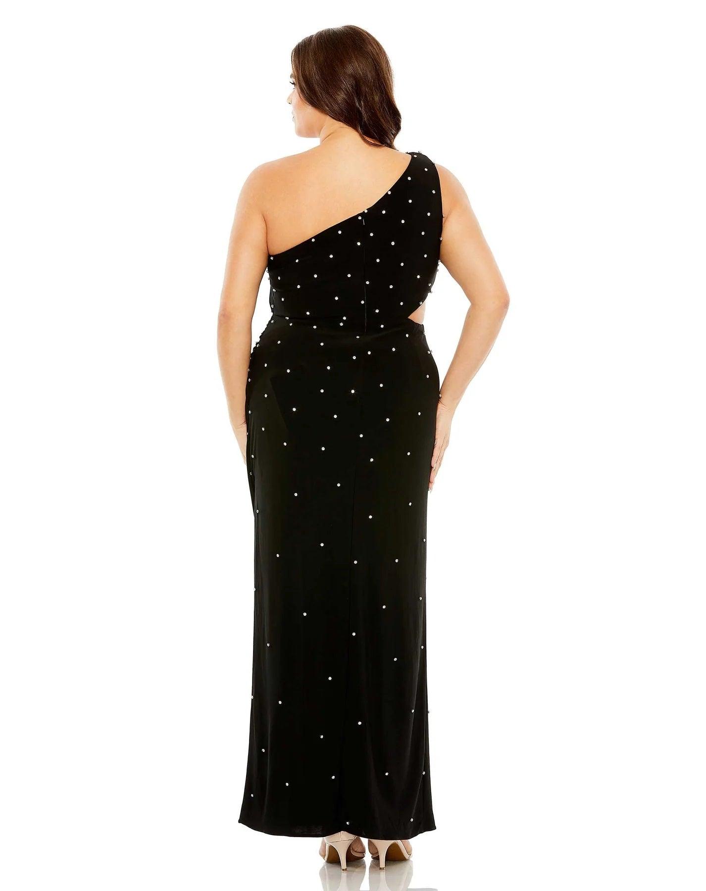 Mac Duggal 68354 Fabulouss Plus Size Long Fitted Prom Dress