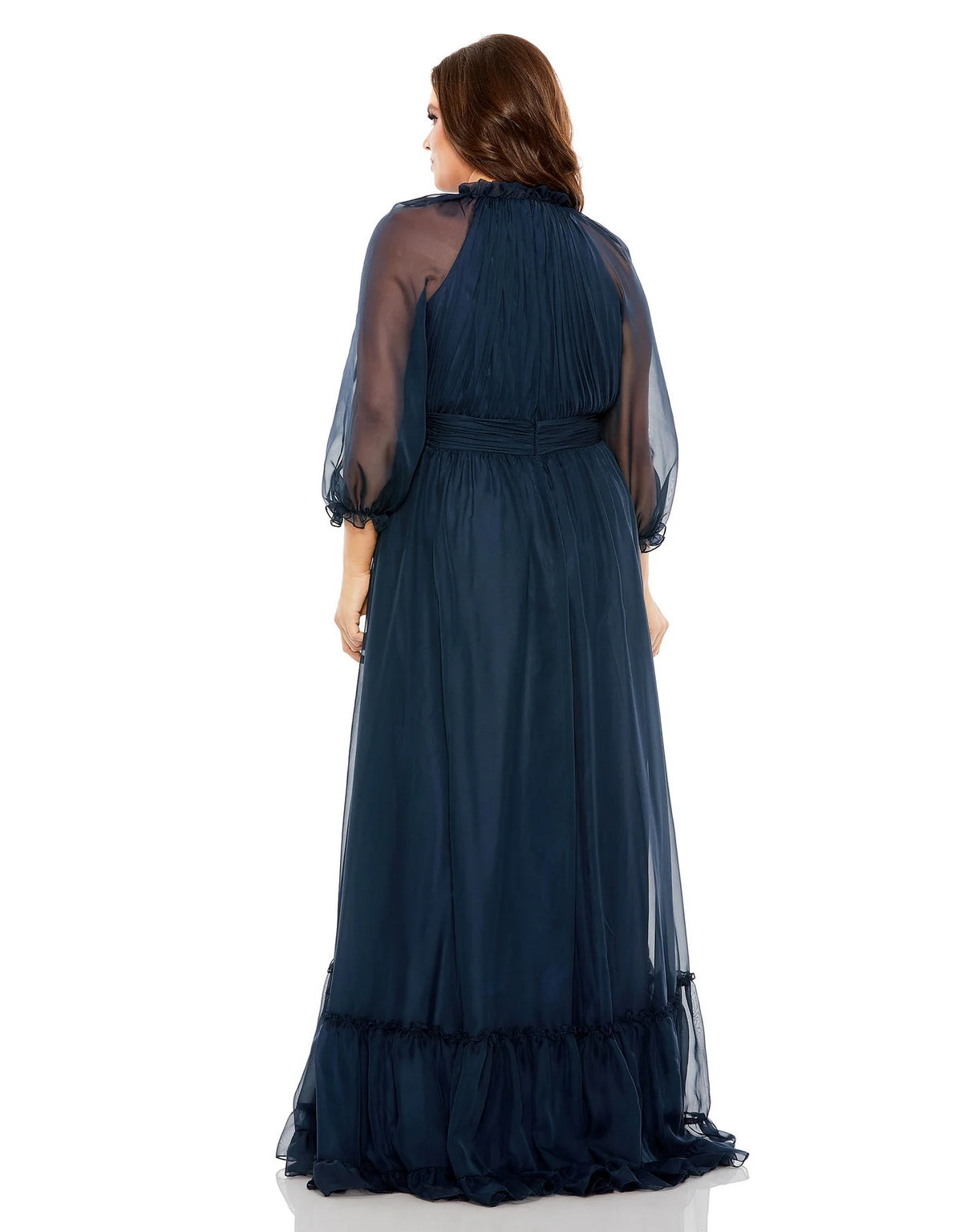 slim fit dress slacks Plus Size Puff Sleeve Tiered A Line Long Dress Puff Sleeve Tiered A Li –  The Dress Outlet