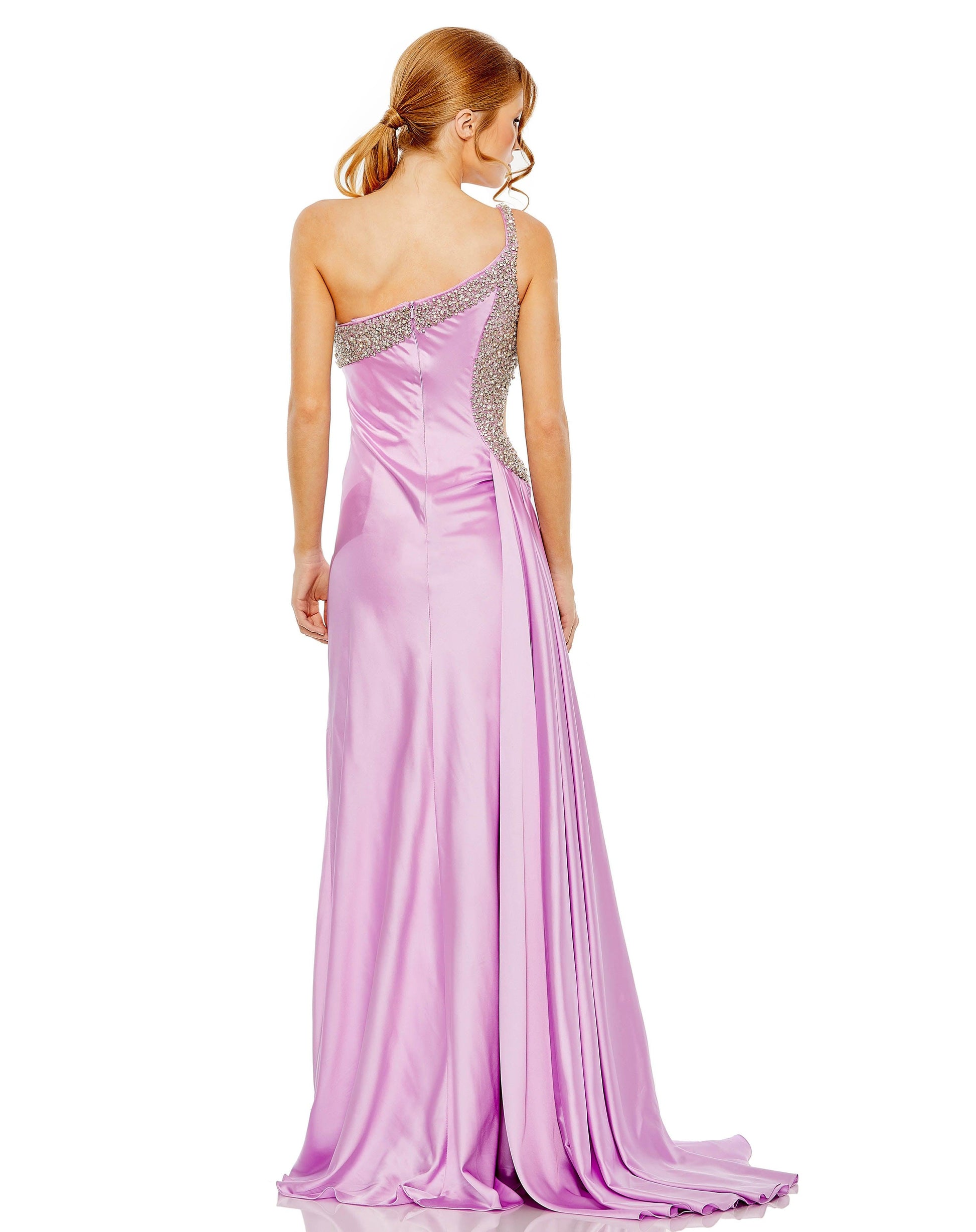 Mac Duggal 68447 Prom Long Shoulder Formal Dress