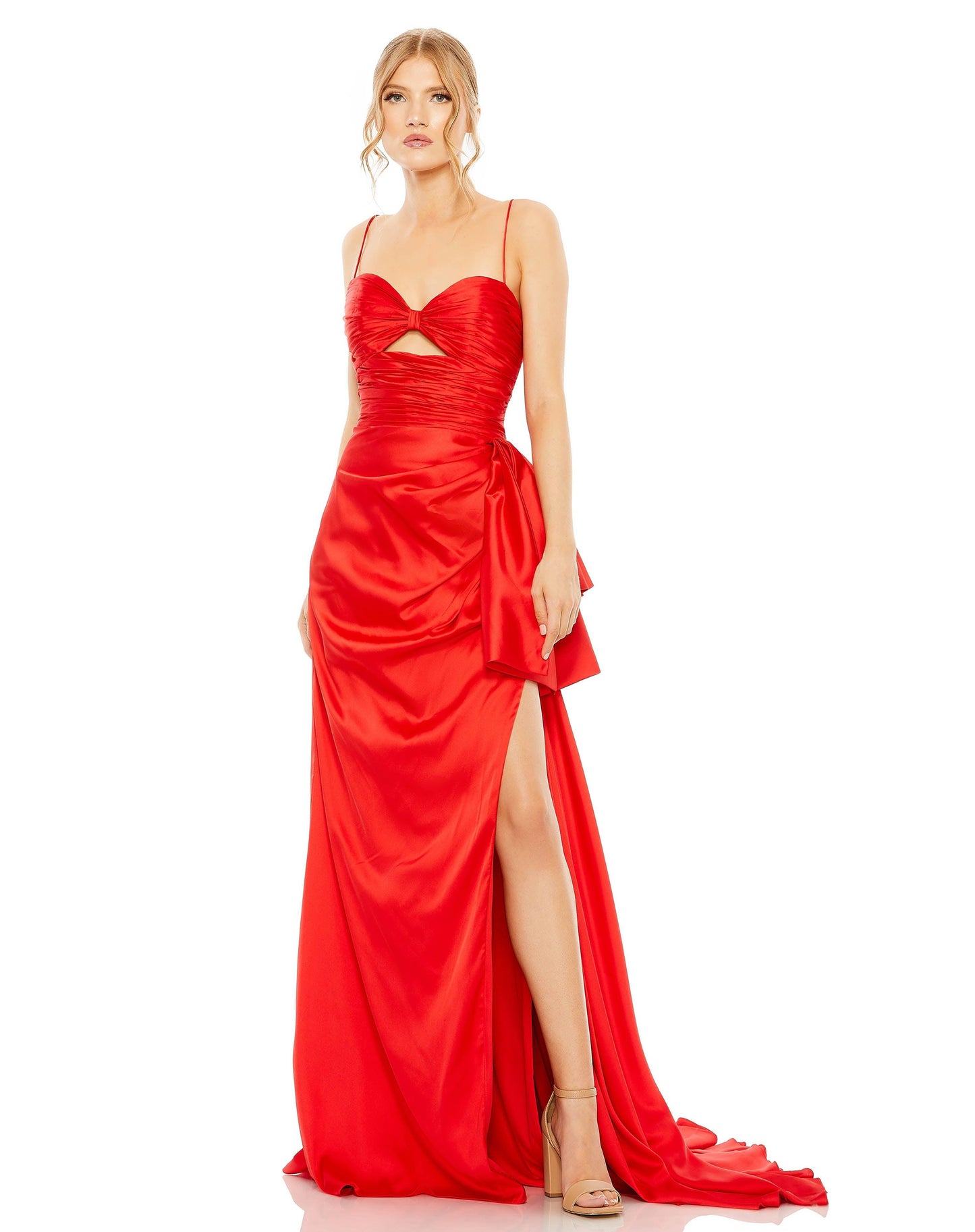 Prom Dresses Prom Spaghetti Strap Long Gown Red