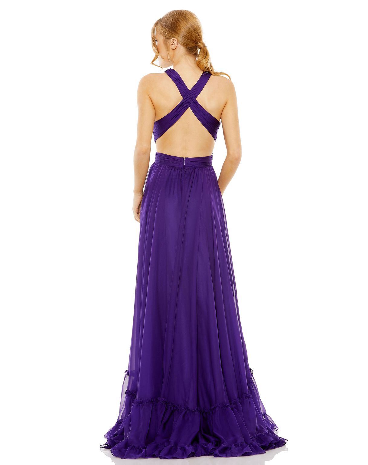 Mac Duggal 68474 Prom Tiered Long Formal Dress