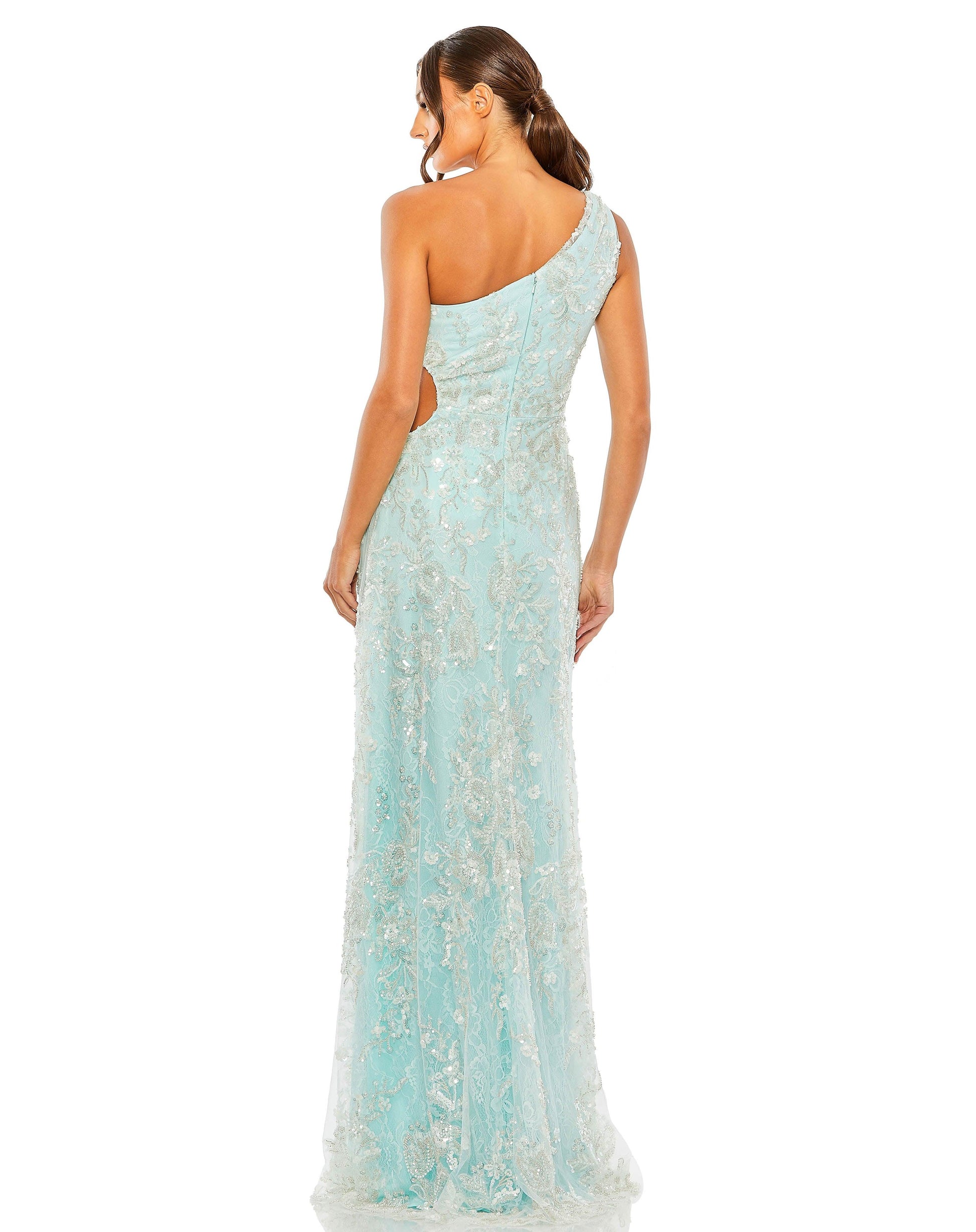 Mac Duggal 68507 Prom Long One Shoulder Formal Dress