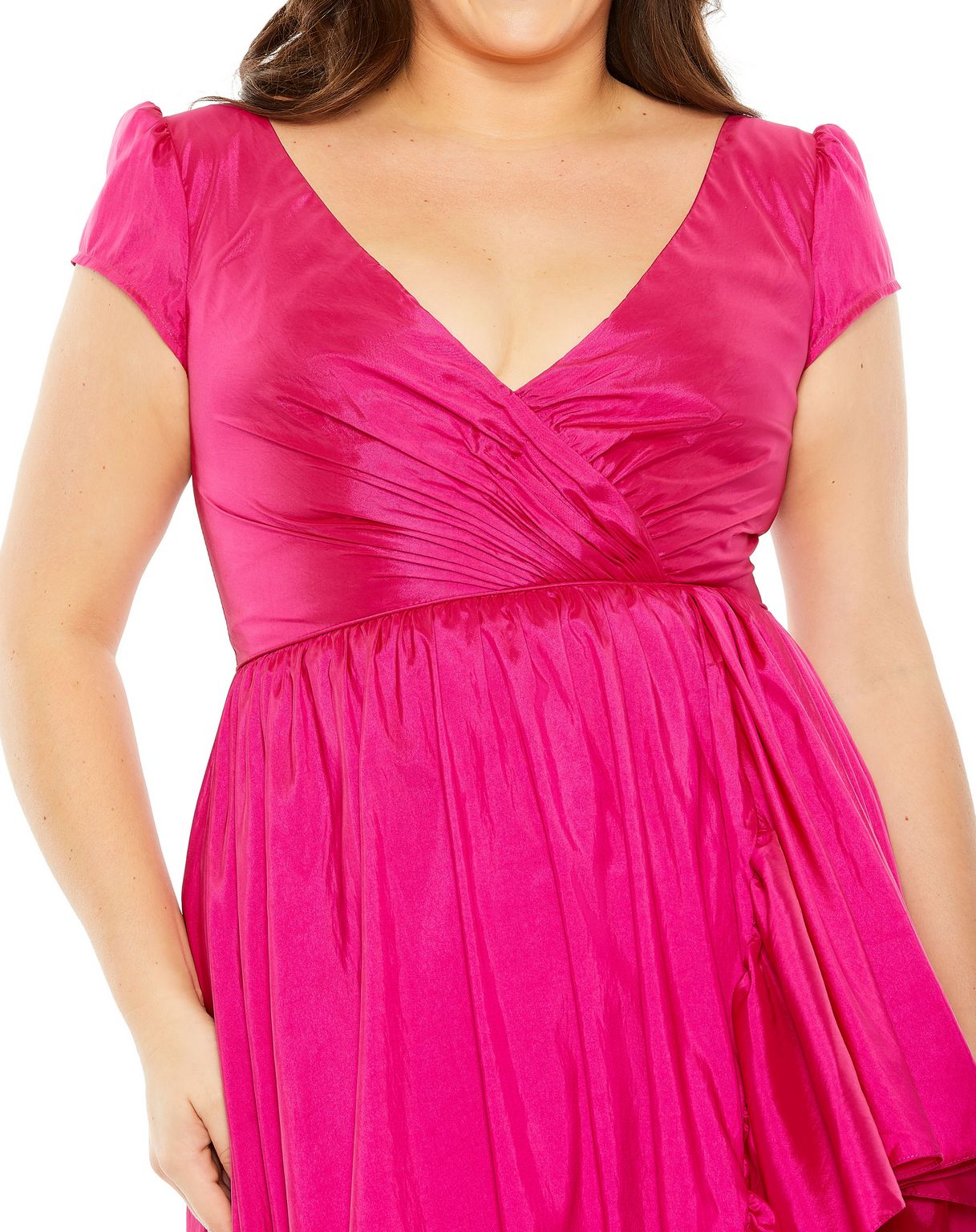 Mac Duggal 68525 Ruffle High Low Plus Size Dress