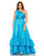Plus Size Dresses Fabulouss Plus Size Long One Shoulder Dress Turquoise