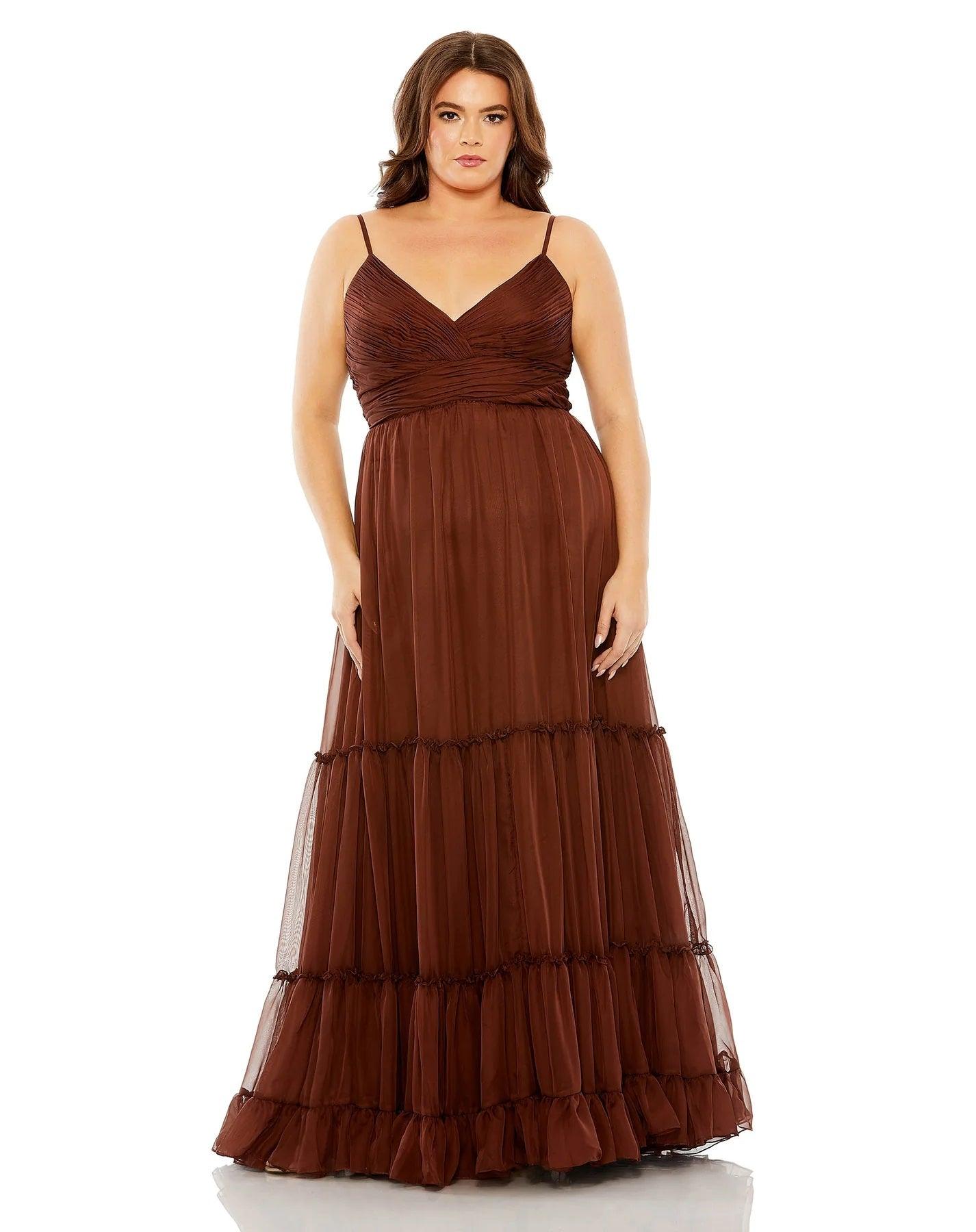 Fabulouss Long Plus Size Formal Chiffon Dress Plus Size & Chiffon Fabr – The Dress Outlet