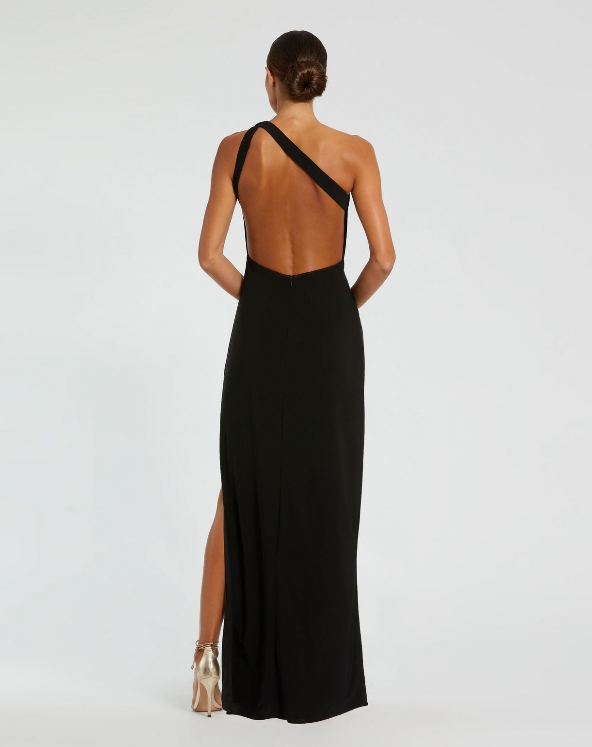 Black Mac Duggal 68690 Prom Fitted Long Formal Dress for $298.0 – The